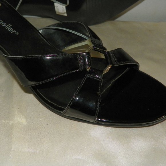 NEW ANDREW GELLER Slide Heels Sz 8 M - Picture 6 of 6
